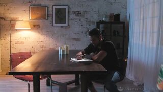 Nuru Massage - Big Ttitties MILF Ryan Keely Gets a Hot Creampie After Hard Sex During Massage