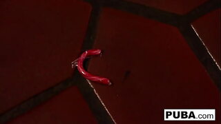 Christmas masturbation with busty blonde Olivia Austin