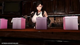 Seventhglass - Tifa & Cloud play a gift box game