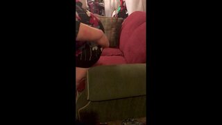 Cheating Wife Teases Guest Before Getting Anal Dildoed