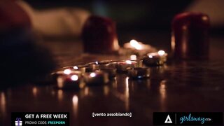 GIRLSWAY - Goth Lana Smalls & August Skye Summon Sex Spirit MILF Penny Barber - PORTUGUESE SUBTITLES