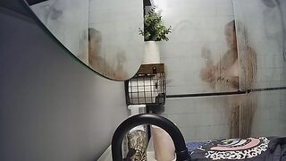 Joanne Tanner Seduces Students Behind Swinging Shutters Dirty Teacher Shower🚿