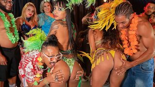 Real Carnaval anal, samba group sex party