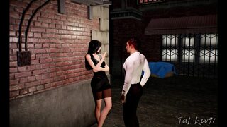 3D slut get rough blowjob