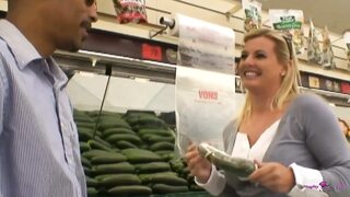 A Slutty Blonde Is Really Good at Deepthroating and Hardcore Fucking a Big Black Cock.