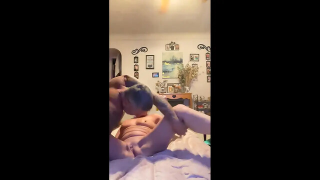 Big-titted natural babe gives head and rides cock