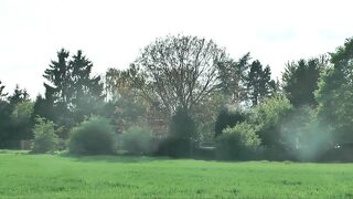 Redhead Milf does outdoor fuck with husband at the farm