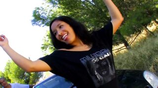 Just legal my neighbor a brunette Latina whore gets her