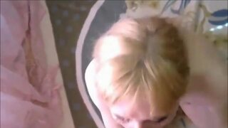 Slutty Blonde Swallows Cum After Hard Anal Sex