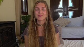 Amateur GF sucks cock and shows big tits