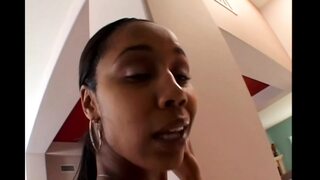 She Grabs the Big Black Cock!