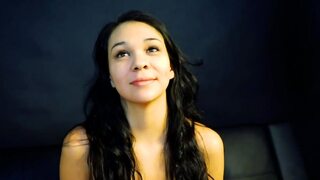 Petite Coed Sabrina Sucks And Rides With Her Love Holes!