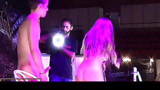 Hard sex in public sexy teen girl with boyfriend