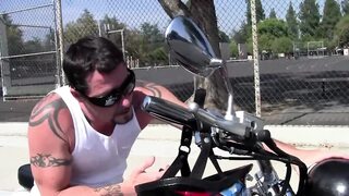 Cute teen takes huge cock in her tight and horny pussy