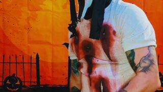 Zombie Ghostface Cosplay Amateur Masturbation Video