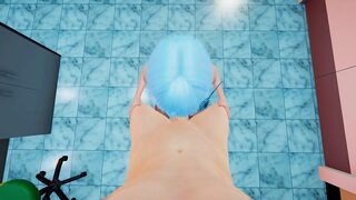 Femdom with Hot Girl Sinwe 3D Hentai - Stockade Domination Blowjob for Big Dick, Intense Cowgirl Pussyjob & Footjob Fetish