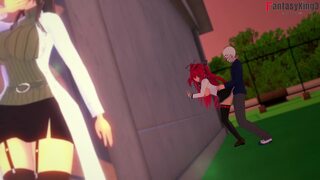 Busty schoolgirl Chisato gets seduced by a demon's cock🍆, her