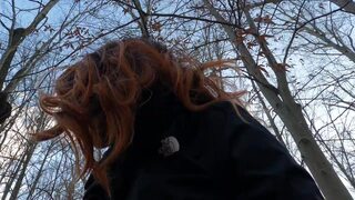 Watch me play and get creamy in the Blair witch woods