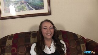 Naughty brunette in stockings has her ass eaten and pussy before the ass cumshot