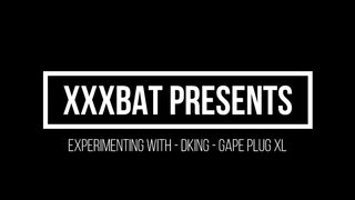 Mistress XXXBat having fun with DKing Gape Plug XL