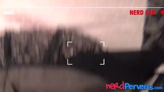 Cutie ends up sucking on nerd cock and riding it