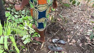 Cheating husband fuck a side girlfriend in the bush