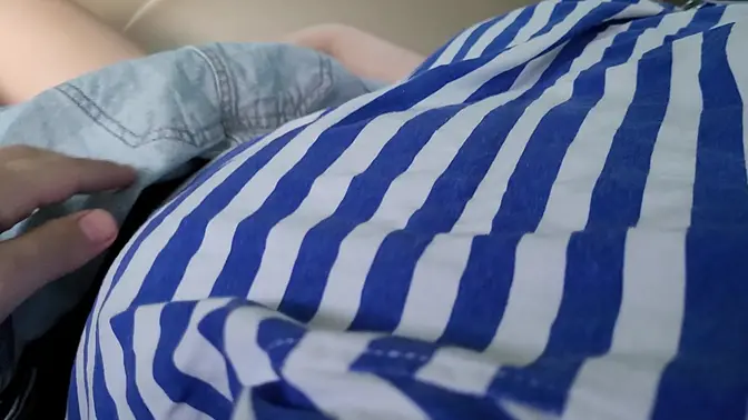 18 Year Old Babe Shows Off Big Natural Tits and Wet Panties in the Car