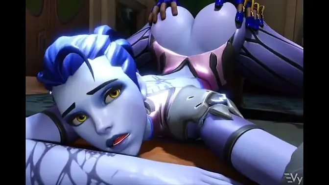 3D Anime Widowmaker gets BBC ass fucked
