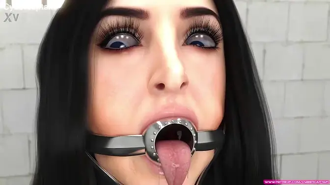 3D MILF domina punishes with big boobs and bondage