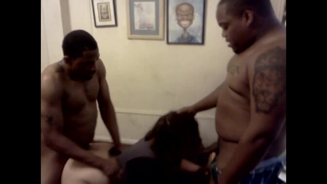 5 BBCs 1 Puta branca gordinha batendo forte (Gangbang) Brooklyn 2013