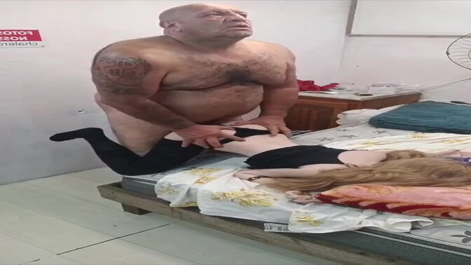 A 24-year-old blonde is hot in bed, but she prefers older men. She says she orgasms more easily and it's very pleasurable with mature men.