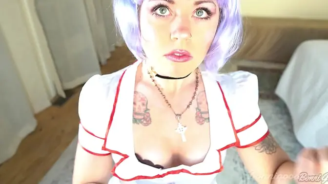 Advanced sex robot gives surprise blowjob and handjob