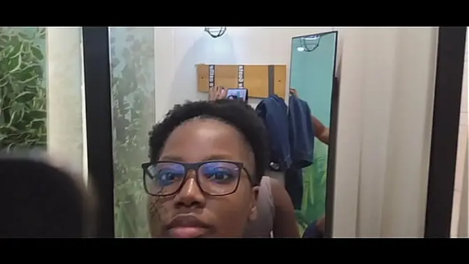 Amateur babe deep throats big BBC after mall incident