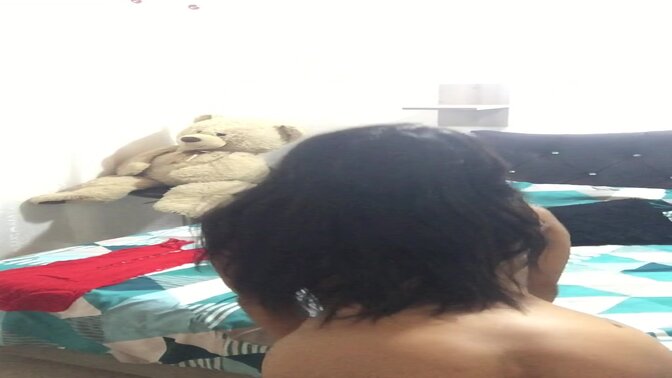 Amateur babe undresses and films herself for her lover.