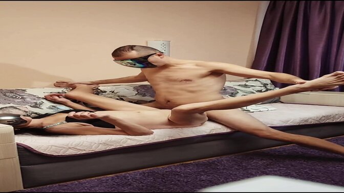 Amateur casting with skinny petite russian milf model