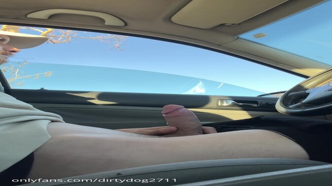 Amateur couple engages in public cock play at cruising park