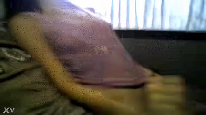 Amateur couple shares steamy handjob on public bus