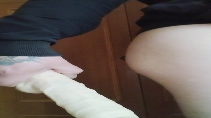 Amateur GF sucks cock and shows big tits