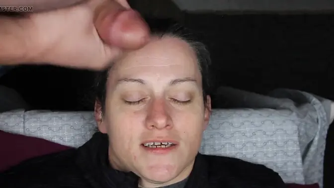 Amateur girl blasted with huge loads in homemade facial compilation