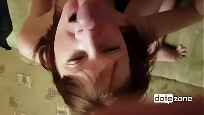 Amateur girl deepthroats and fucks POV