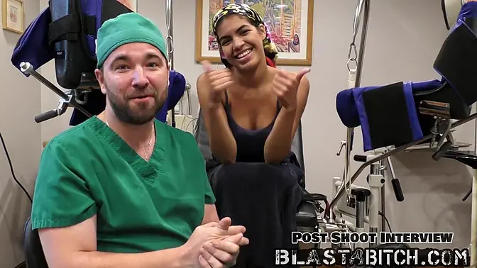 Amateur Latina takes it deep in her first doctor fuck