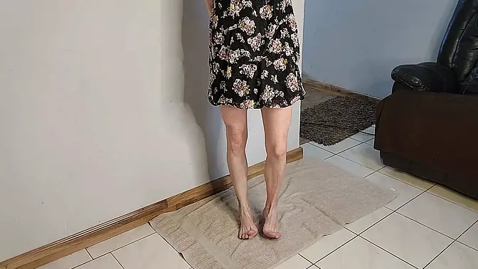 Amateur MILF's perfect ass and feet fucked hard, creampied