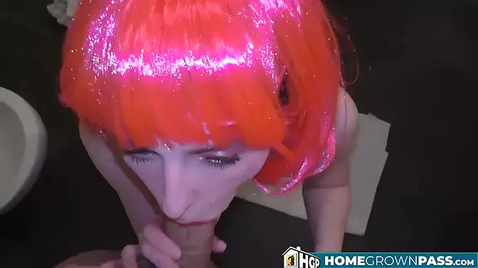 Amateur tattooed babe gets POV blowjob and swallows cum