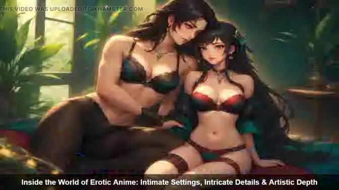 Animated artistry in intimate scenes with intricate details