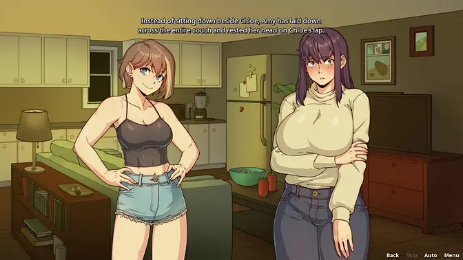 Animated futa on futa action with Amy and Chloe