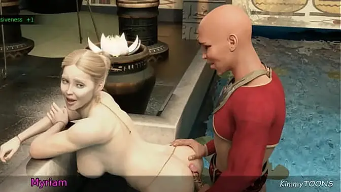 Animated kimmy gets her ass filled with cum in pool