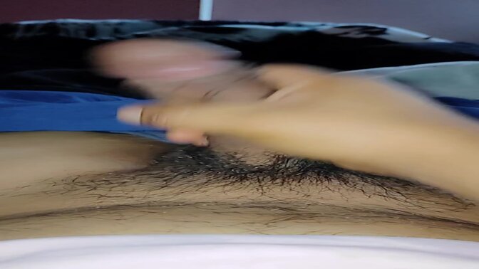 Animated lover jerks off before getting busy with girlfriend