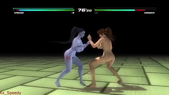 Anime babes Mai and Kasumi flaunt their big tits