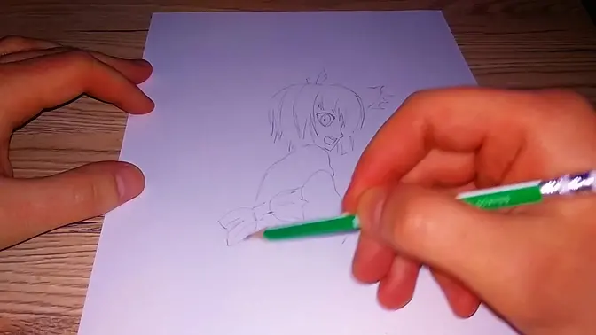 Anime GF pisses on him during a golden shower