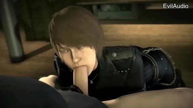 Anime girl Monica Elshett blows cock in uncensored 3D animation